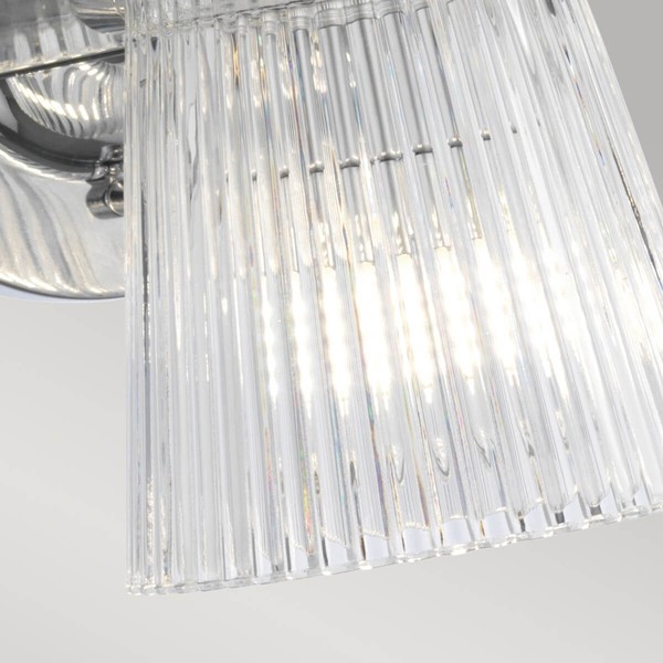 Elstead Addison LED Wandleuchte G9 3-fach Poliertes Chrom Klar IP44