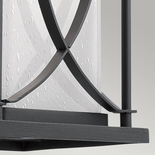 Elstead Ashbern Außen-Außenwandleuchte E27 46cm Strukturiertes Schwarz IP44