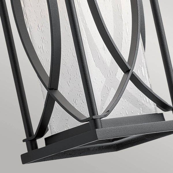 Elstead Ashbern Außen-Außenwandleuchte E27 32cm Strukturiertes Schwarz IP44