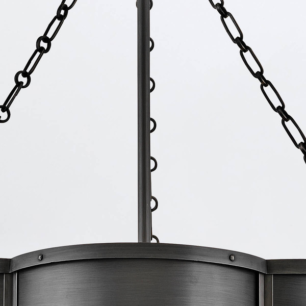 Elstead Chance Pendelleuchte E27 3-fach Geschwärztes Messing