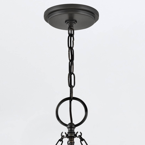 Elstead Chance Pendelleuchte E27 3-fach Geschwärztes Messing