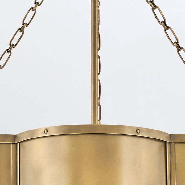 Elstead Chance Pendelleuchte E27 3-fach Heritage Messing