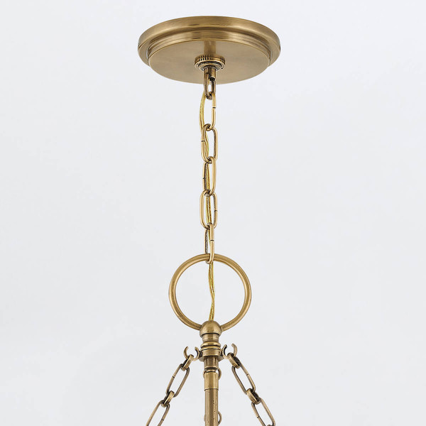 Elstead Chance Pendelleuchte E27 3-fach Heritage Messing