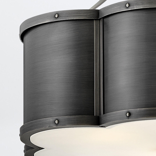 Elstead Chance Deckenleuchte E27 3-fach Geschwärztes Messing