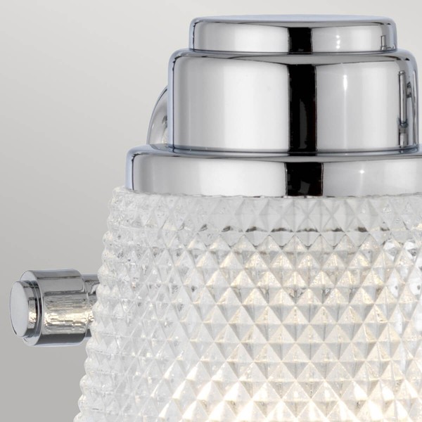 Elstead Hudson LED Wandleuchte G9 3-fach Poliertes Chrom Klar IP44