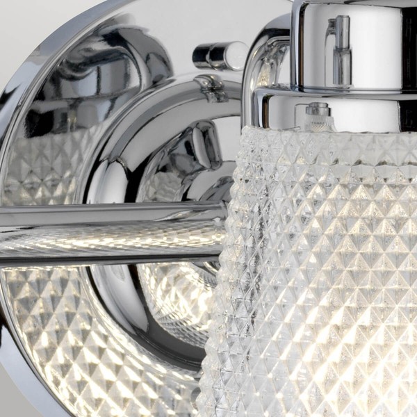 Elstead Hudson LED Wandleuchte G9 3-fach Poliertes Chrom Klar IP44