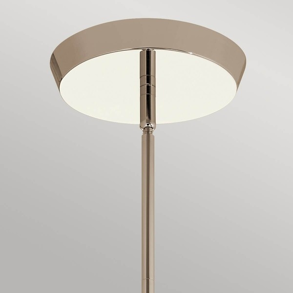 Elstead Kayva LED Kronleuchter 64cm Poliertes Nickel Klar facettiert IP44