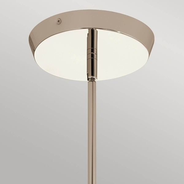 Elstead Kayva LED Kronleuchter 51cm Poliertes Nickel Klar facettiert IP44