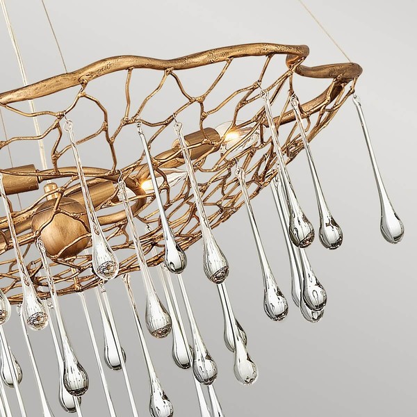 Elstead Laguna Hängeleuchte E14 4-fach Brüniertes Gold