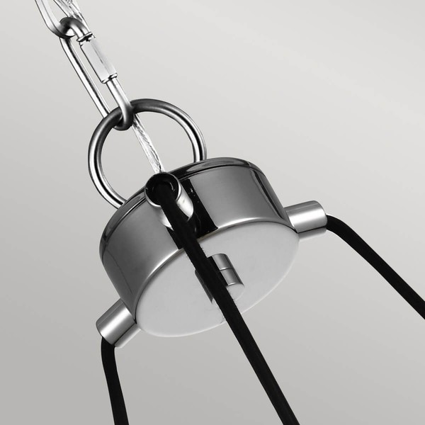 Elstead Loras Kronleuchter E27 3-fach Chrom Klar