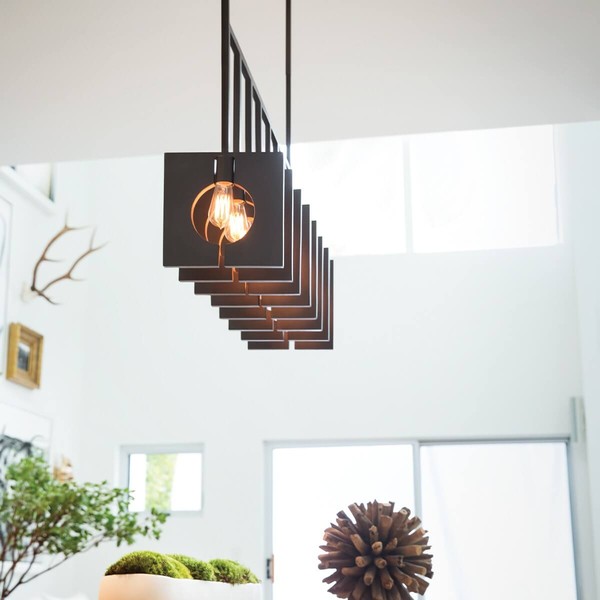 Elstead Ludlow Hängeleuchte E27 8-fach Gebürstetes Graphit