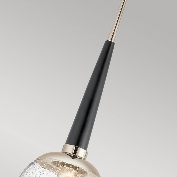 Elstead Marilyn Hängeleuchte E27 Poliertes Nickel Klar