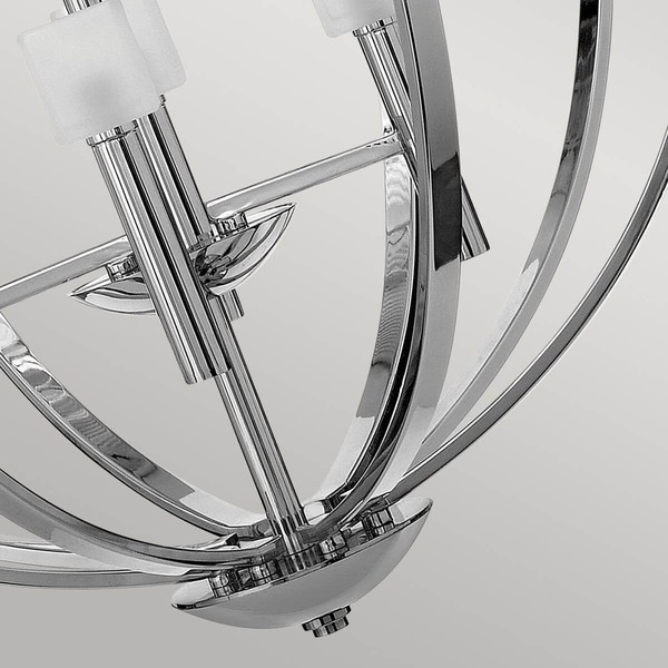 Elstead Mondo LED Kronleuchter G9 8-fach Poliertes Chrom Weiß