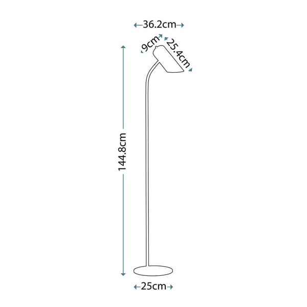 Elstead Quinto Stehleuchte E27 Weiß Altmessing