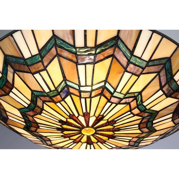 Elstead Alcott Deckenleuchte E27 2-fach 14cm Valiant Bronze