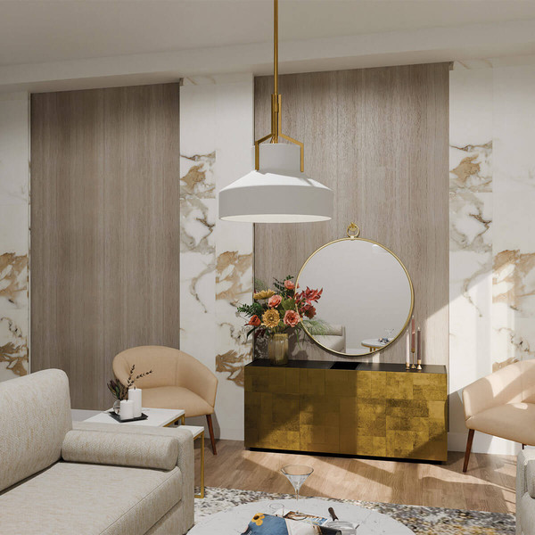 Elstead Brecken Pendelleuchte E27 2-fach Gealtertes Messing und Opalglas-Schirm mit Einfassung Opalglas