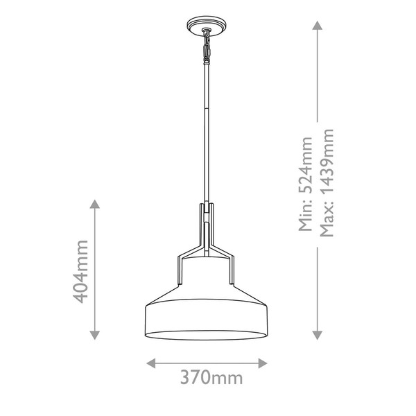 Elstead Brecken Pendelleuchte E27 2-fach Gealterte Bronze und Schirm in Alabasteroptik Opalglas