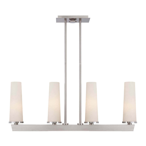 Elstead Chelsea Loft Hängeleuchte E27 4-fach Nickel gebürstet