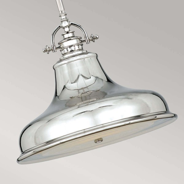 Elstead Emery Hängeleuchte E27 28cm Imperial Silber