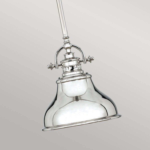 Elstead Emery Hängeleuchte E27 22cm Imperial Silber