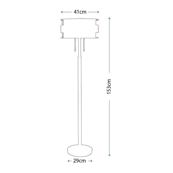 Elstead Laguna Stehleuchte E27 2-fach Renaissance-Kupfer