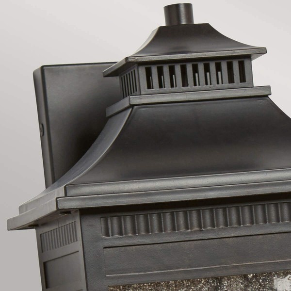 Elstead Livingston Außen-Wandleuchte E14 3-fach Kaiserliche Bronze IP44 Anti-Meerwasser