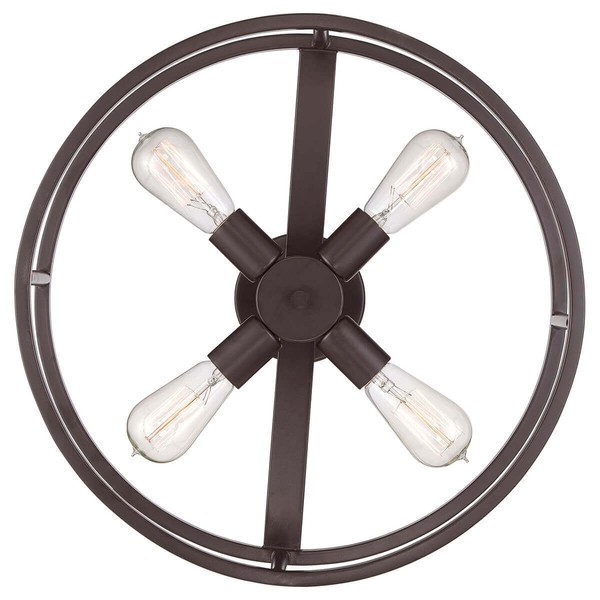 Elstead New Harbor Deckenleuchte E27 4-fach Westliche Bronze