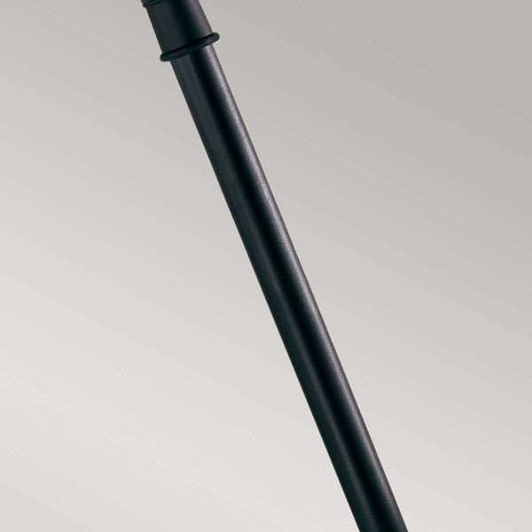 Elstead Shannon Außen-Stehleuchte E27 118cm Schwarzes Polykarbonat IP44 Anti-Meerwasser