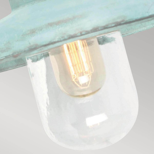 Elstead Somerton Außen-Wandleuchte E27 Grünspan IP44