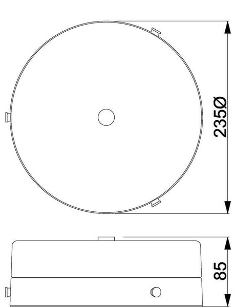 Elstead Tamar LED Deckenleuchte GX53 9cm Poliertes Chrom