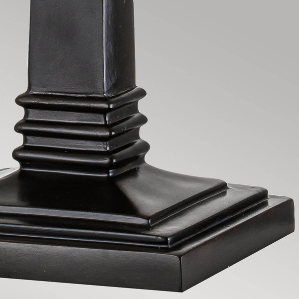 Elstead Alderley Tischlampe E27 Vintage-Bronze Tiffanyglas