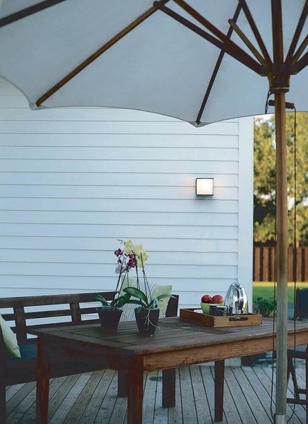 Elstead Torsten Außen-Wandleuchte E27 Graphit IP54