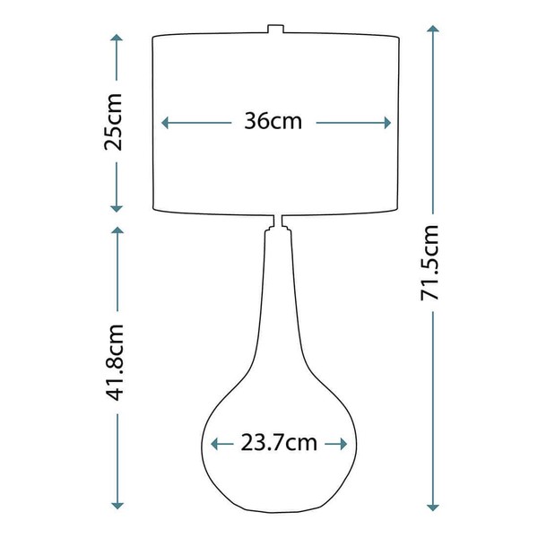 Elstead Upton Tischleuchte E27 Weiß, Made in UK