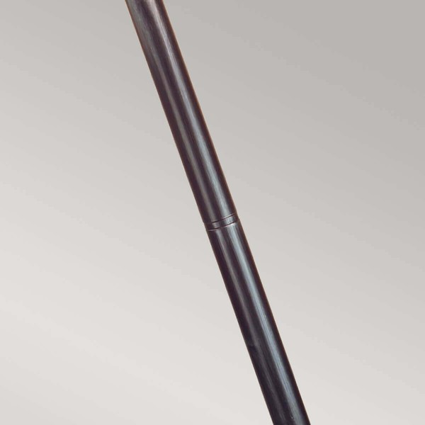 Elstead Wexford Außen-Stehleuchte E27 124cm Schwarz-Silber IP44