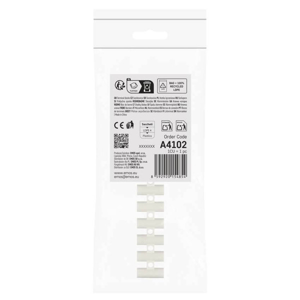 Emos Lüsterklemme 12-fach 4-6mm² 41A PP Weiß A4102