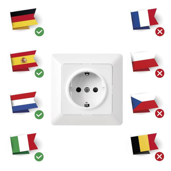Emos Steckdose 1-fach 16A Weiß glänzend A6002.0