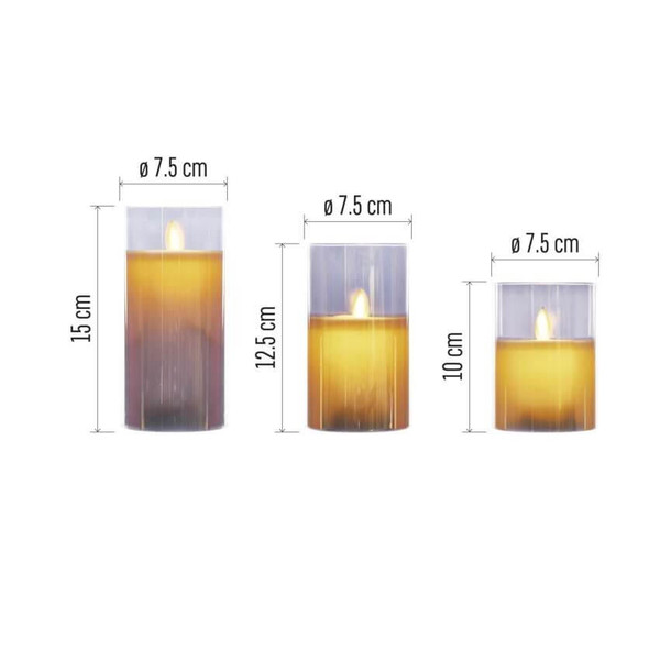 Emos LED Dekoleuchte 0,06W warmweiss Glas DCCW05