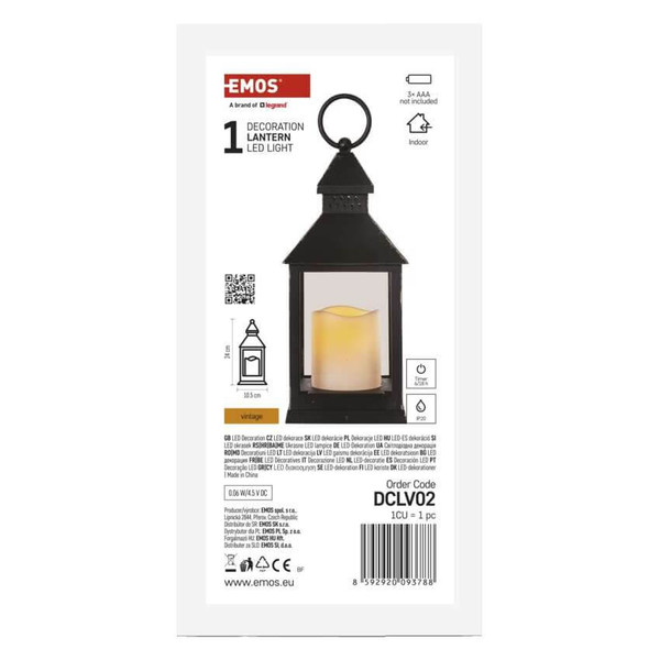 Emos LED Dekoleuchte 0,06W 10,5x24cm DCLV02