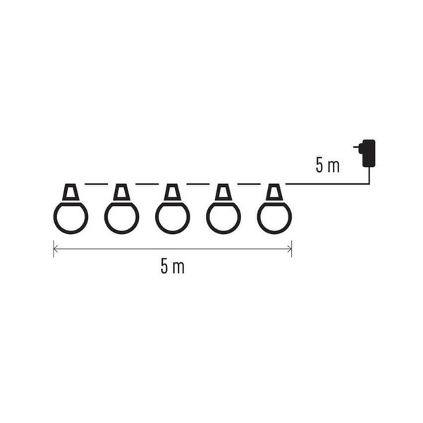 Emos LED Dekoleuchte 5W warmweiss IP44 DCPW01