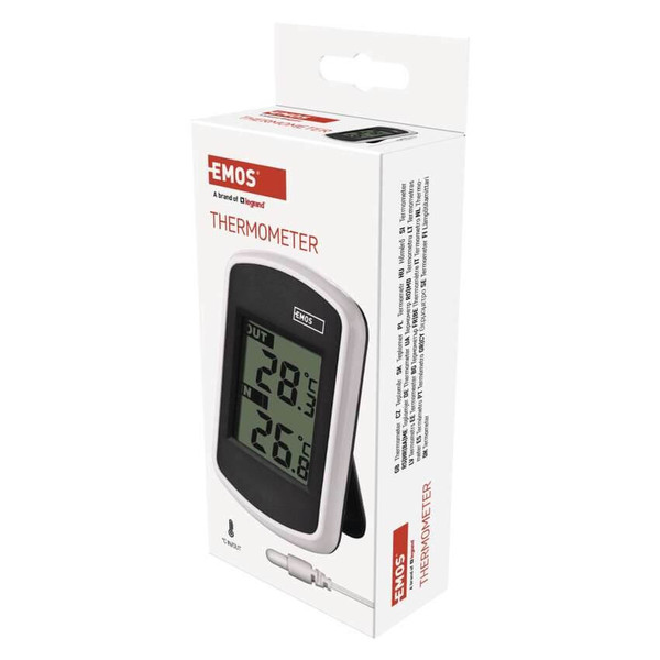 Emos Digitales Thermometer mit kabelgebundenem Außensensor E0041