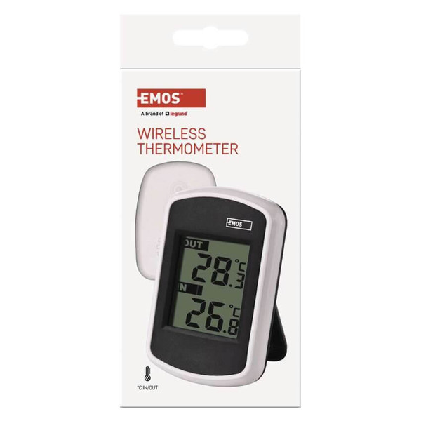 Emos Digitales Thermometer mit Funk-Sensor bis 100m E0042