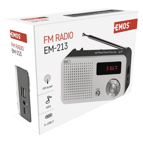 Emos Radio MP3 USB-C FM EM-213 E0086