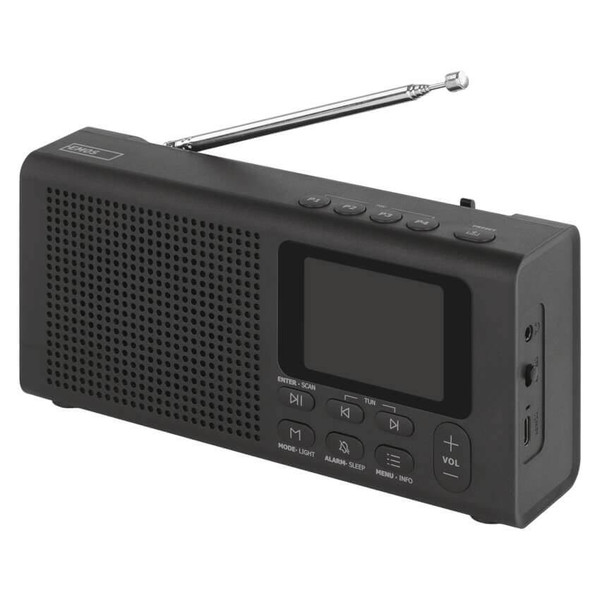 Emos Radio tragbar Bluetooth DAB+ FM Schwarz E0090