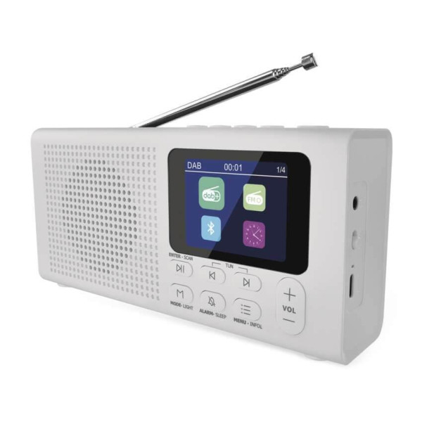 Emos Radio tragbar Bluetooth DAB+ FM Weiß E0091