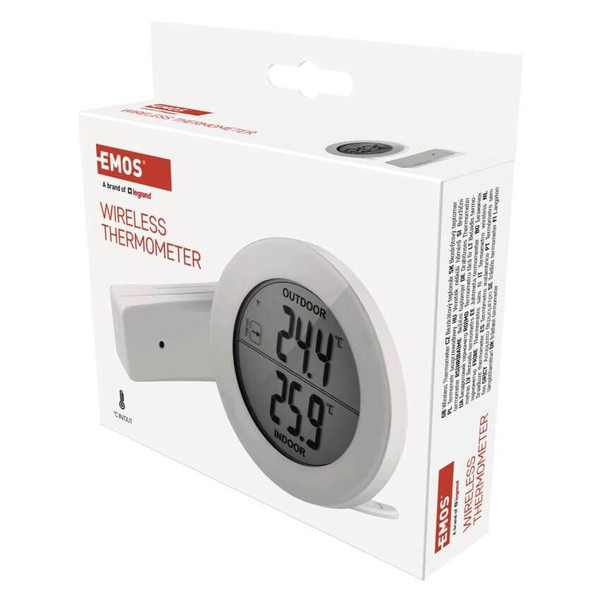 Emos Digitales Thermometer mit Funk-Sensor bis 80m E0129