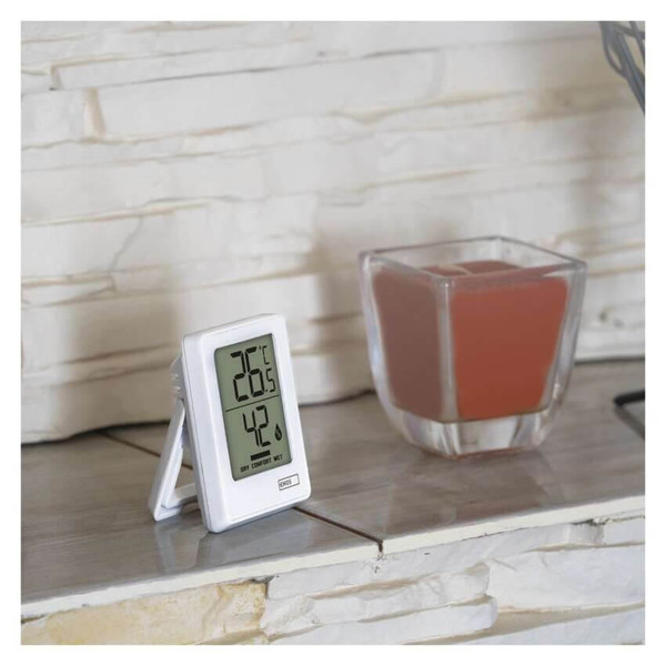 Emos Digitales Thermometer mit Hygrometer Funk-Sensor Magnethalterung E0345