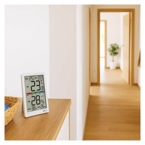 Emos Digitales Thermometer für Innenraum mit Hygrometer E0558