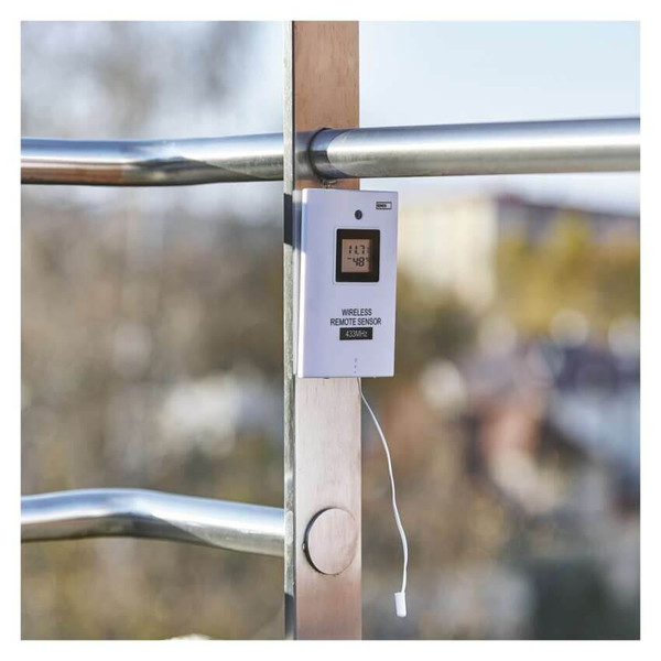 Emos Wetterstation mit Barometer Mondphase Funkuhr bis 50m E5111