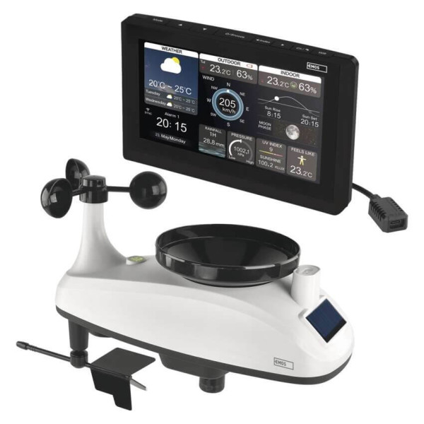 Emos Wetterstation Smart Profi WiFi mit Farbdisplay E6001