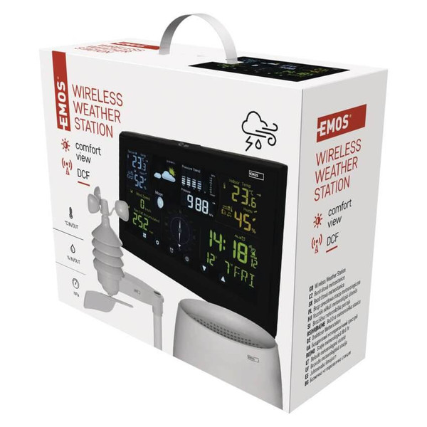 Emos Wetterstation mit Barometer und Windmesser bis 100m E6016
